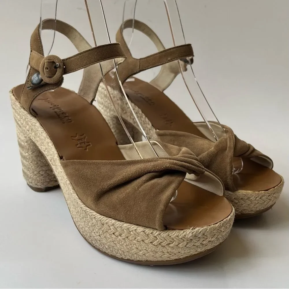 Paul Green Tan Espadrille Platform Sandals - Picture 10 of 10